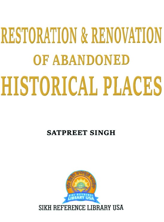 Restoration & Renovation of Abandoned Historical Places - cover