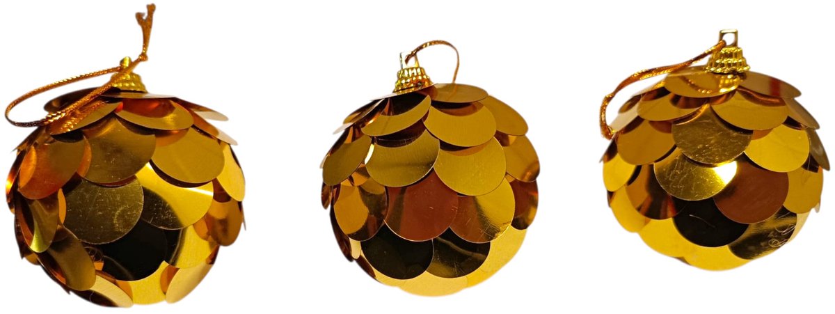 goud spiegel bloem kerst bal decoratie