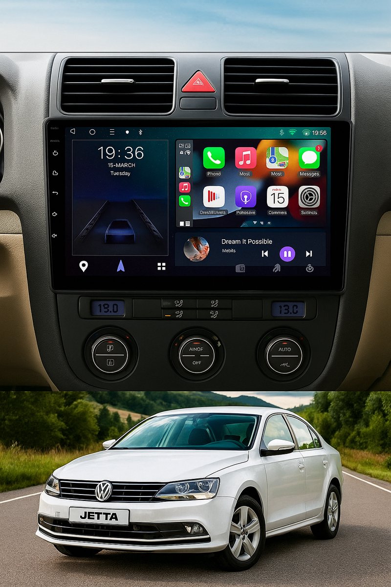 ADIVOX T2 10.1 inch geschikt voor VW Jetta 2011-2018 Carplay/Auto/WiFi/GPS/RDS/DSP/5G/DAB