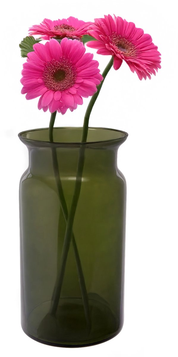 Altom Design Lilia Glazen Vaas Groen 30 cm