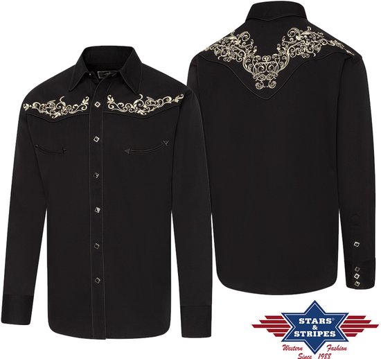 Blouse Western pour homme BRANDON Stars & Stripes, taille XXL