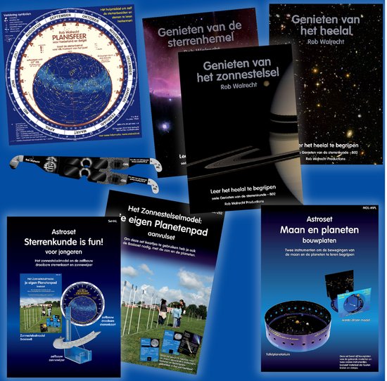 De perfecte set om met sterrenkunde te beginnen, met drie bo ... - cover