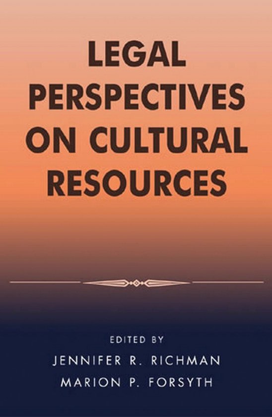 Legal Perspectives on Cultural Resources - cover