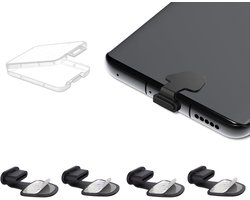 4-delige USB-C beschermhoes - Bescherming voor de oplaadpoort van de telefoon - USB-C stofkap - USB-C stekker - USB-C stekker - Accessoires voor iPhone 17/16 - Stofdoppen voor telefoons