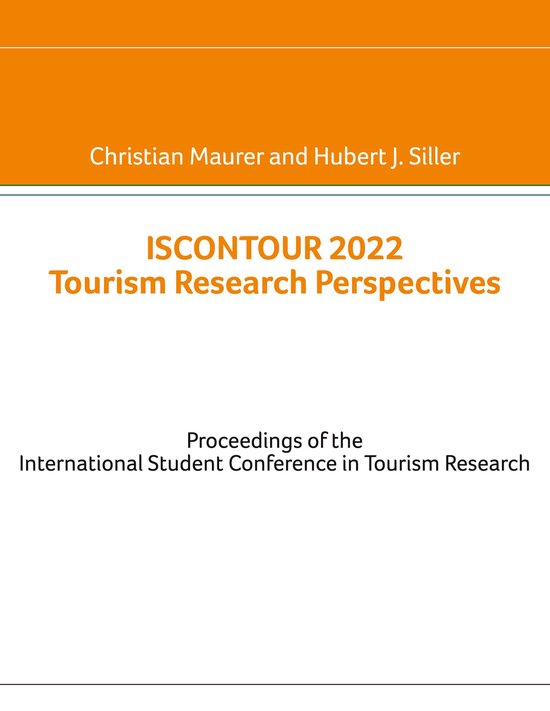 Iscontour 2022 Tourism Research Perspectives - cover