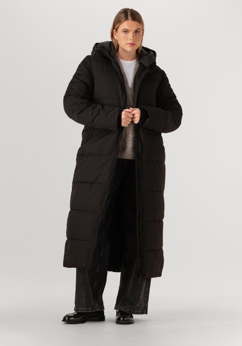 WITHBLACK Wblsophie Maxi Puffer Coat Jassen Dames - Winterjas - Zwart - Maat L