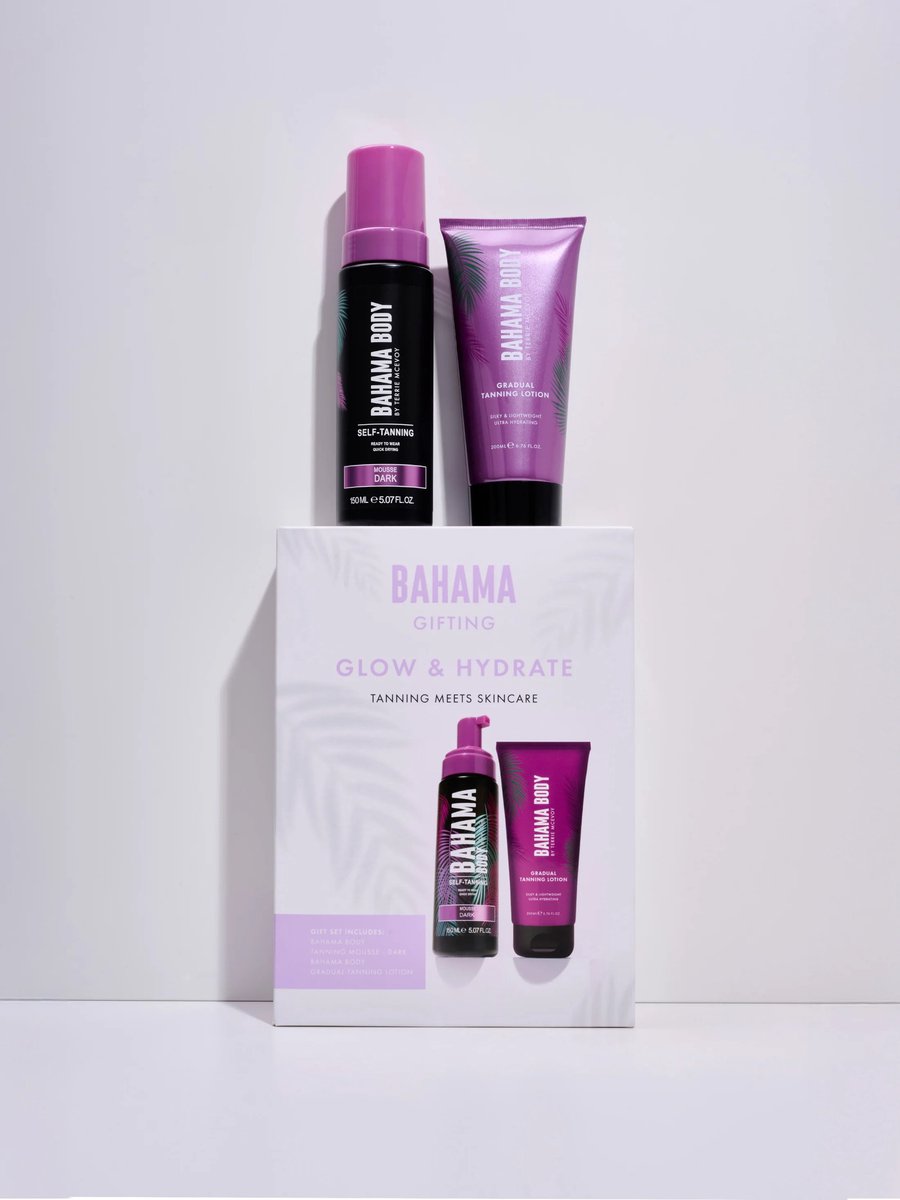 Bahama Body | Glow and Hydrate Gift Set - 2 stuks - Selftanning -Vegan