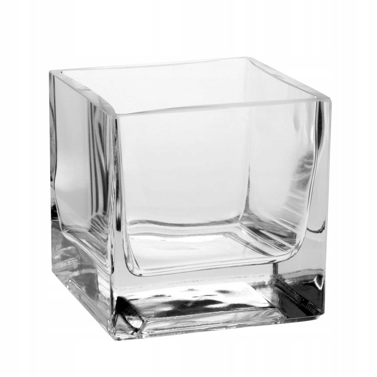 Edwanex Glazen Vaas Vierkant 10x10cm - Stijlvolle Woondecoratie