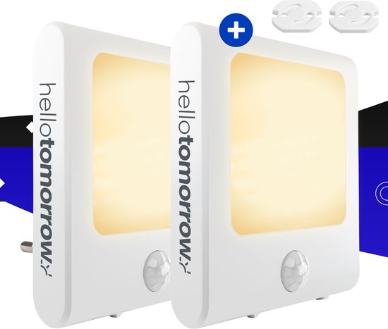 Motion Original Serie - Nachtlampje met Bewegingssensor - Nachtlampje Stopcontact Volwassenen en Kinderen - Bedlamp - Kinderkamer