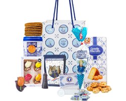 Holland tas Dutch Moment - Kerstpakket - Cadeaupakket - Cadeauset - Cadeaupakket met Hollandse cadeautjes o.m. Stroopwafels - Geveltjesdrop - Gouda Biscuits