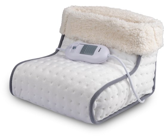 alpina Elektrische Voetenwarmer - Binnenhoes Wasbaar - Overhittebeveiliging - 3 Standen - Wit