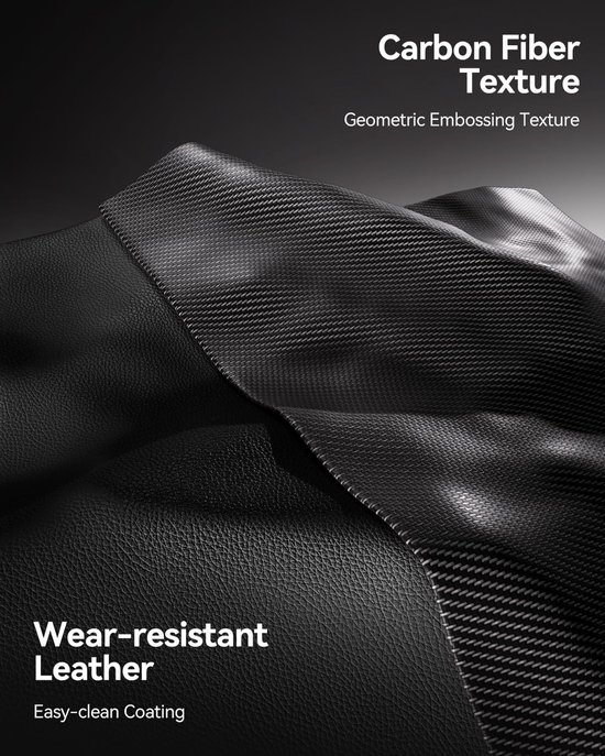 Gaming stoel met verstelbare rugleuning en voetensteun - Ergonomisch ontwerp voor optimaal comfort — afbeelding 2
