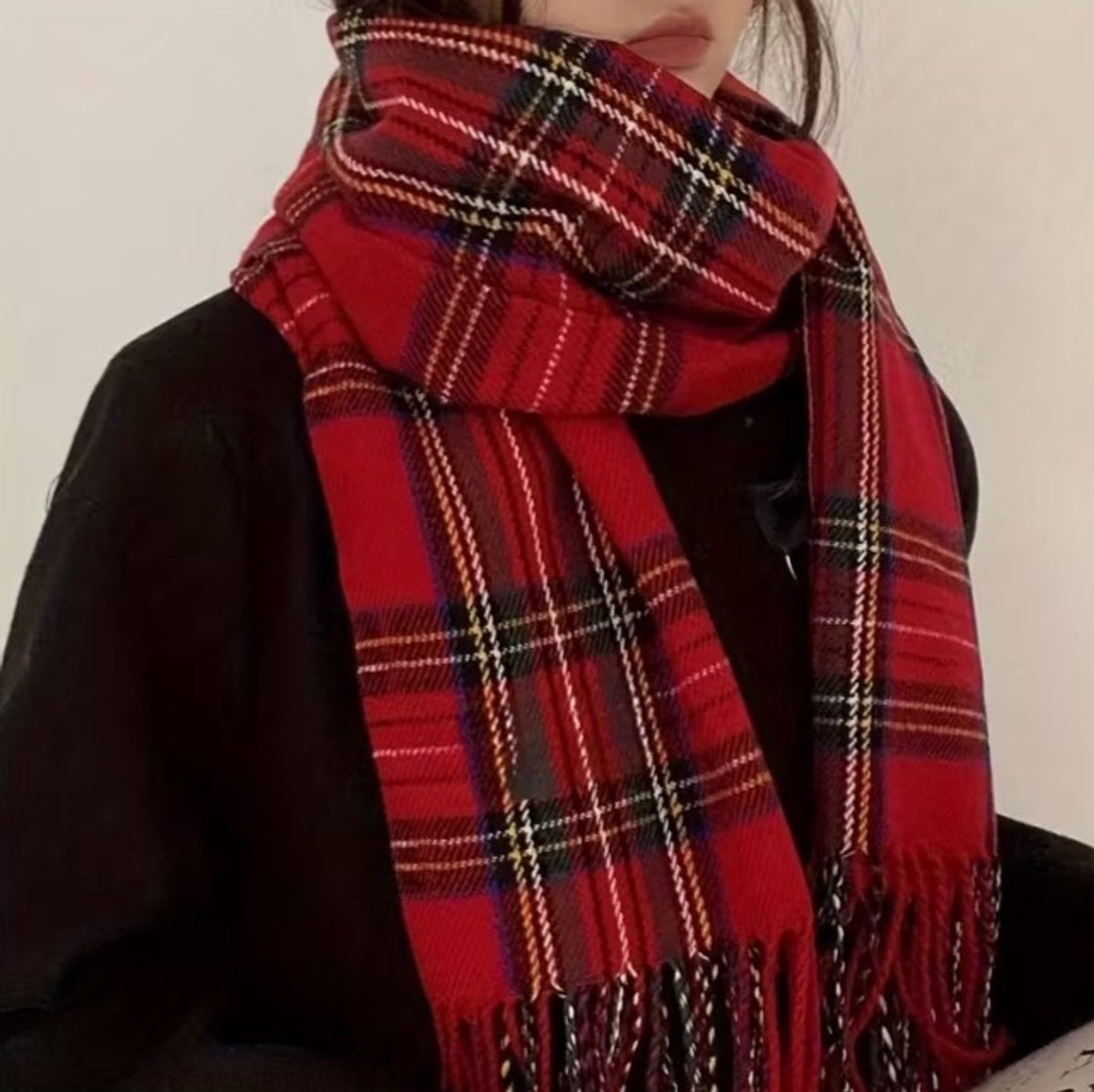 New Check Tartan Wollen Sjaal by Barbour - € 49,95