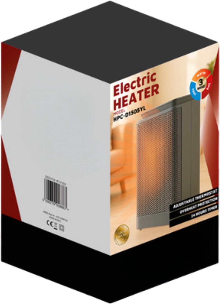 MOZY® - Keramische Luchtverwarmer - Zwart - 3 Warmtestanden - Met Timer - Heater - Warme en Koude Lucht - Kachel – foto 6