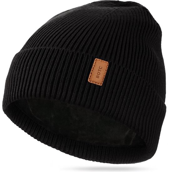 BOTC muts - Wintermuts - One size - Unisex - Muts dames - Muts heren - Zwart