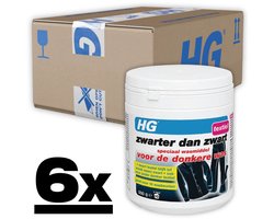 6x HG Zwarter Dan Zwart Wasmiddel 500 gr