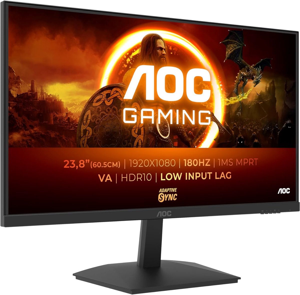 24 inch Full HD Gaming Monitor met 180 Hz en 1 ms reactietijd