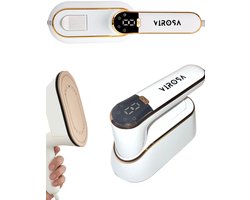 Virosa Reisstrijkijzer - Inklapbaar - met Stoom - Mini Strijkijzer - Stoomstrijkijzer - Strijkijzer - Handstomer - Kleding Stomer - Handstomer Kleding - Stoomapparaat Kleding - 110ml Watertank