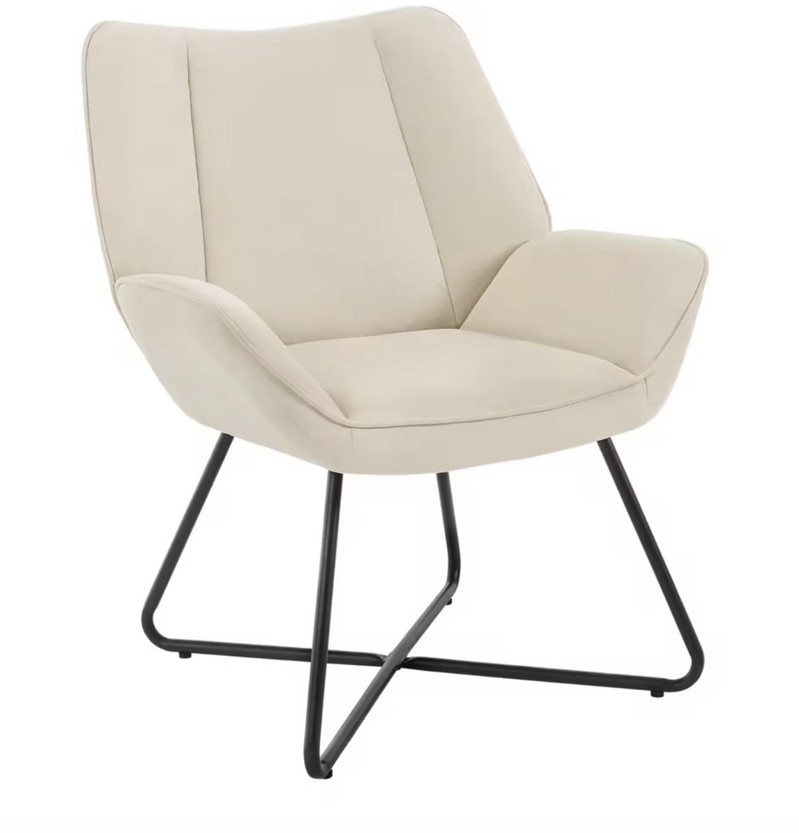 Varnox Loungestoel - Fauteuil - Stoel - Woonkamer stoel - Kamerstoel - Linnen stoel - Lees