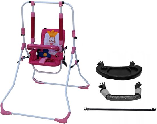 Balançoire 2 en 1 pour enfants et bébés - Chaise à bascule réglable pour une utilisation intérieure et extérieure