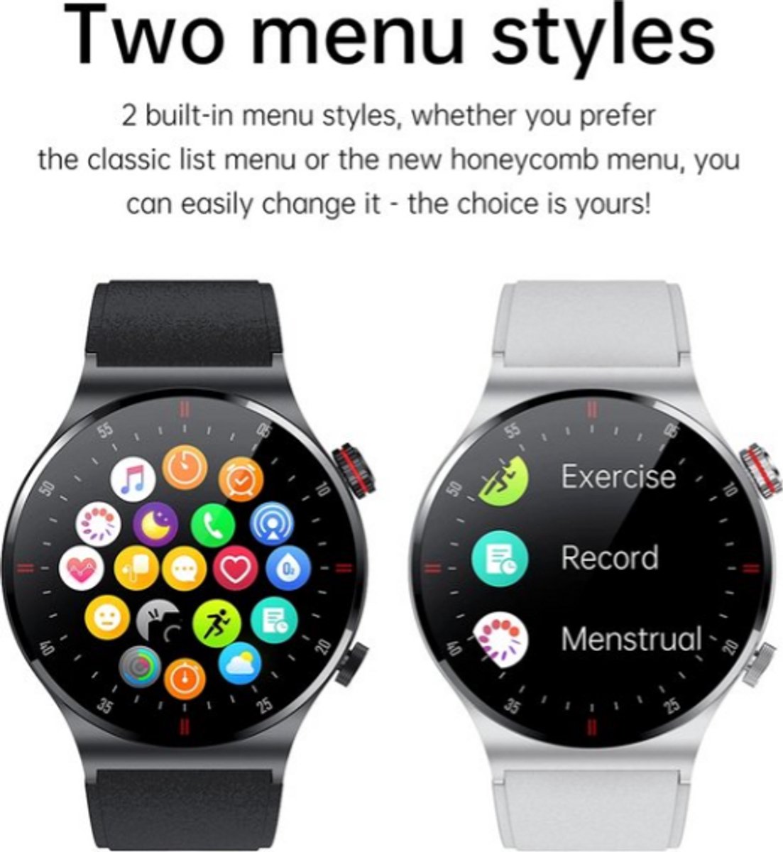 Afbeelding 3 van ECG Smartwatch 2024 Zwart ECG, PPG, NFC, Waterdicht