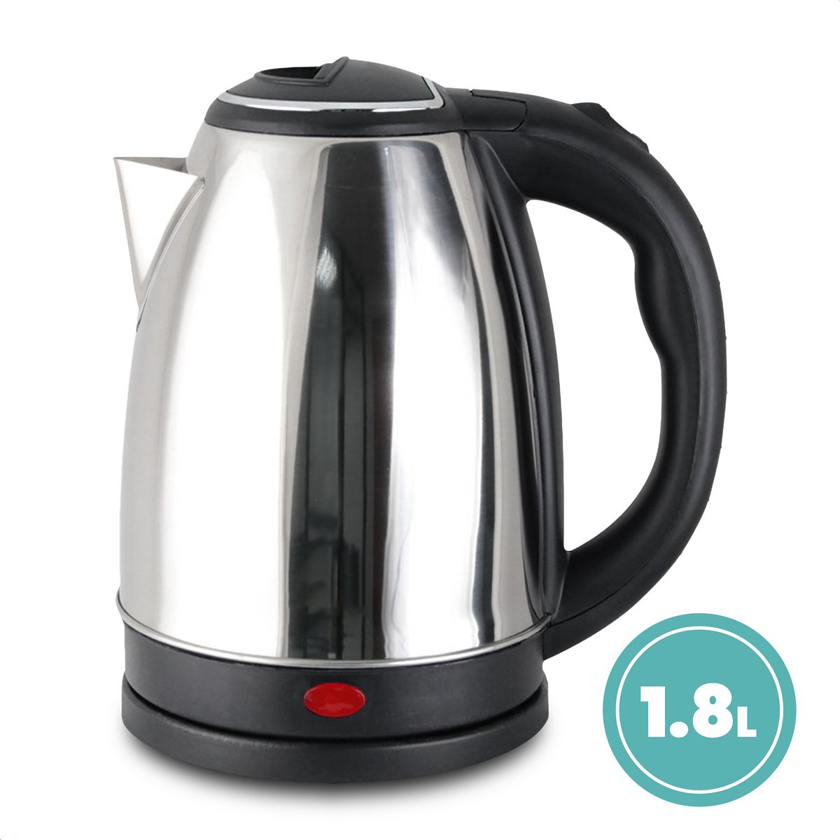 Elektrische Waterkoker RVS 1.8L – 1850W – Automatische Uitschakeling & Droogkookbeveiliging
