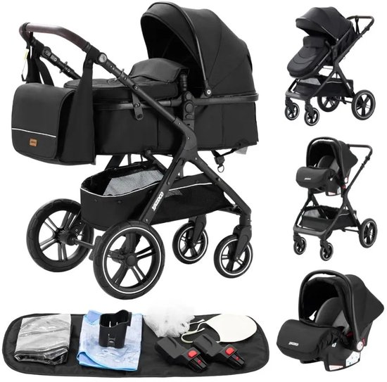 Luxe 3 in 1 Kinderwagen - Kwalitatieve Buggy - Luxe - €185,00