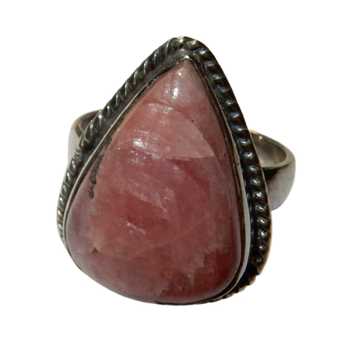 Zilveren Rhodochrosiet Ring Mt. 18.25