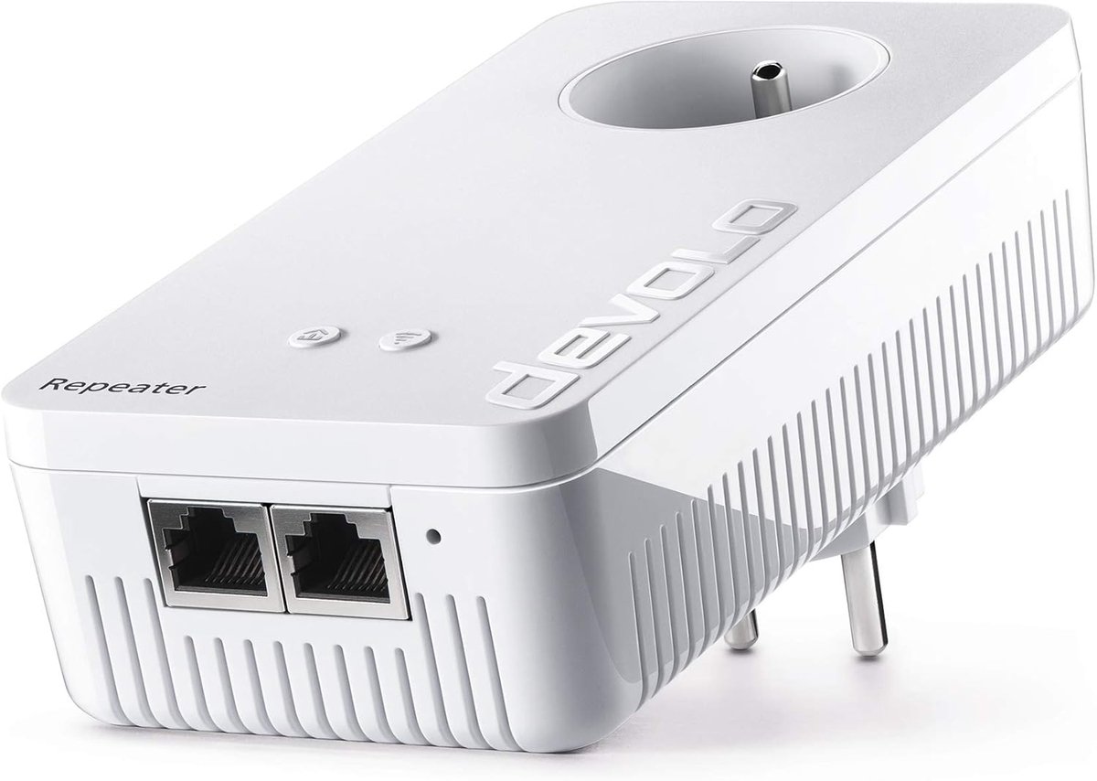 WiFi Versterker met Geïntegreerd Stopcontact en Dual-Band Ondersteuning