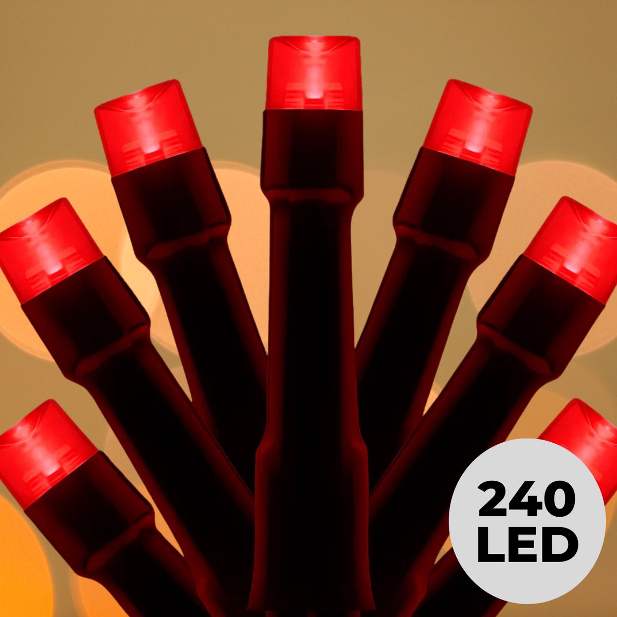 Lomera Kerstboomverlichting - Kerstverlichting - Kerstlampjes Buiten - Kerstverlichting Binnen - 240 LED Lampjes - Rood Licht - 18 Meter Lichtsnoer - Timer Functie - Lichtfuncties Geheugen - Ip44 - 8 Lichtfuncties