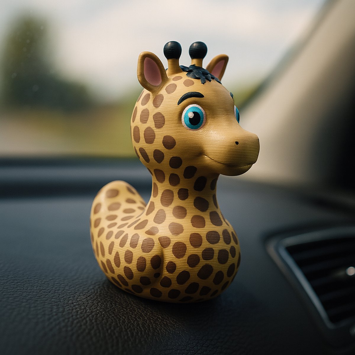 TheDuckSpecialist – Grote Giraffe Eend – 3D-geprint Giraffe Duck Beeldje – Striking Display Decor