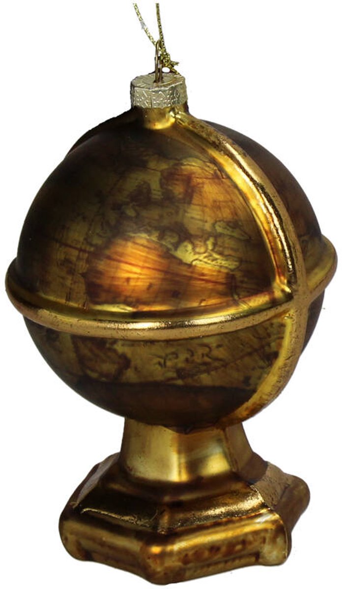 HD Collection glazen kerst ornament kersthanger wereldbol 5 cm uit de collectie The Christmas Vintage Shop