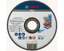 Bosch - Doorslijpschijf recht Rapido Multi Construction ACS 60 V BF, 125 mm, 22,23 mm, 1,0 mm
