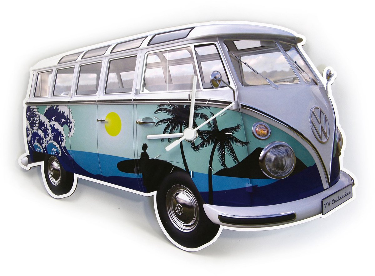 BRISA VW Collection - Wandklok in VW T1 Bulli Bus design