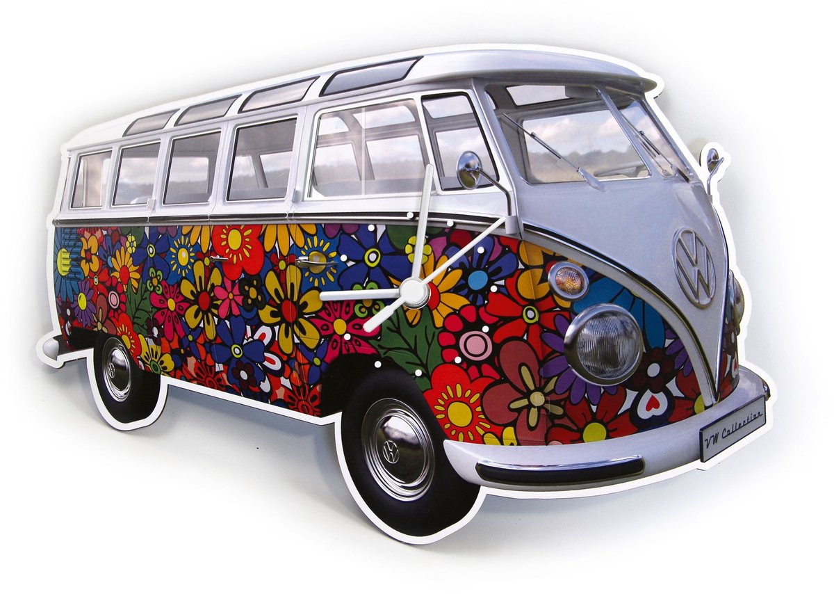 BRISA VW Collection - Wandklok in VW T1 Bulli Bus design