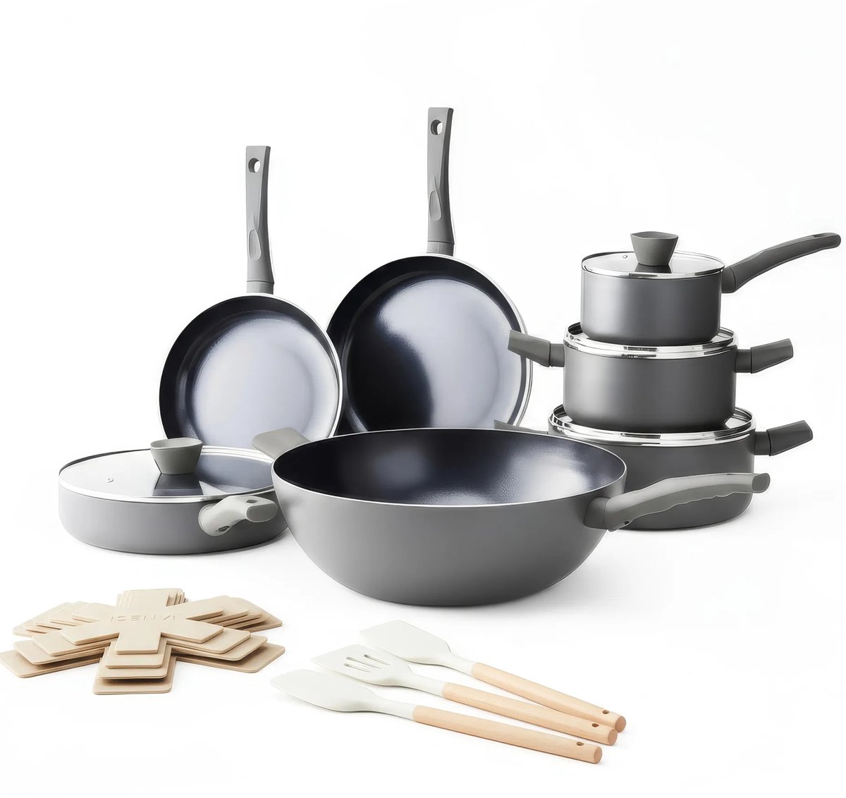 ISENVI Avon Chef Deluxe Pannenset 7 delig - Ergo grepen