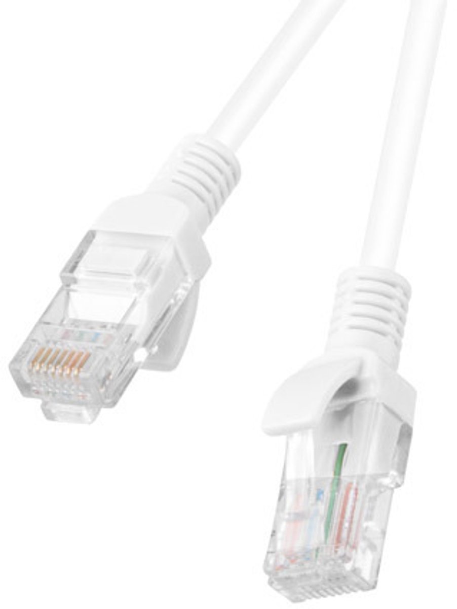 Lanberg PCU5‑10CC‑1000‑W – Netwerkkabel Cat5e UTP 10 m Wit (U/UTP, Fluke Passed)