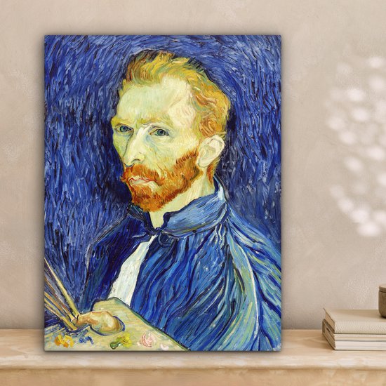 Toile Peinture Autoportrait - Vincent van Gogh - 30x40 cm - Décoration murale
