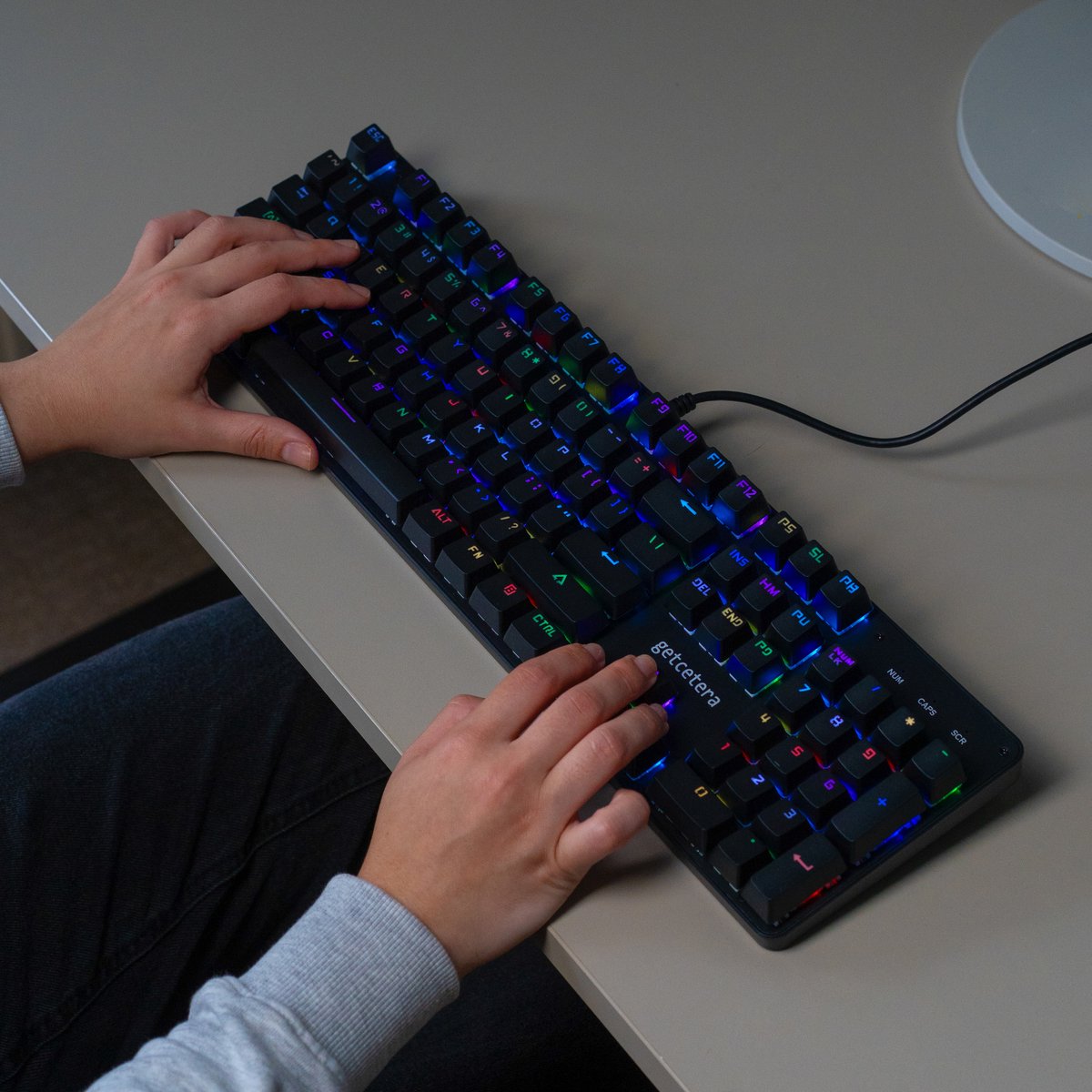 getcetera Mechanisch Gaming Toetsenbord 104 Toetsen Red Switches thumbnail 2