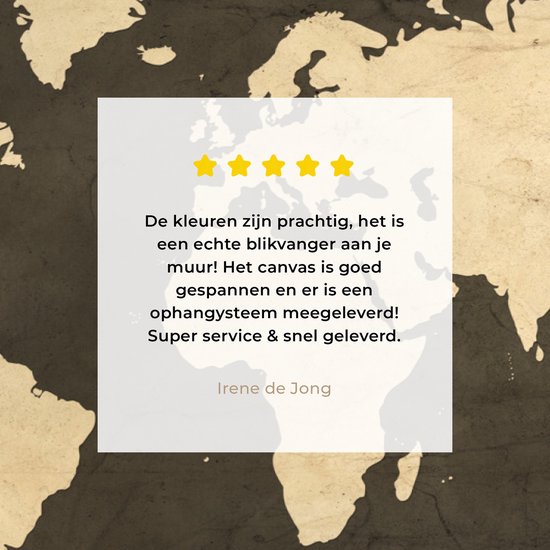 Peintures sur toile Wereldkaart - Rose des vents - Vintage - 150x100 cm - Décoration murale