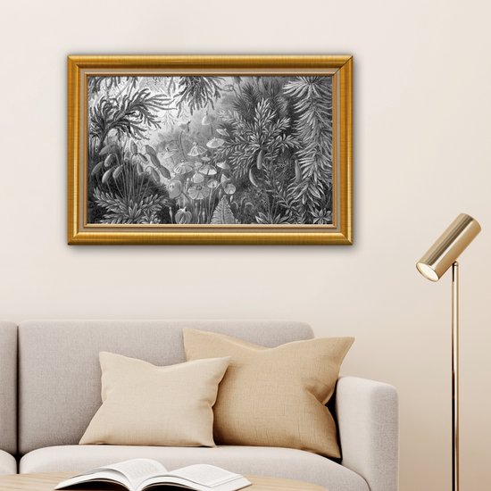 Oeuvre de Peinture sur Toile - Maîtres Anciens - Cadres - Or - 90x60 cm - Art Décoration murale