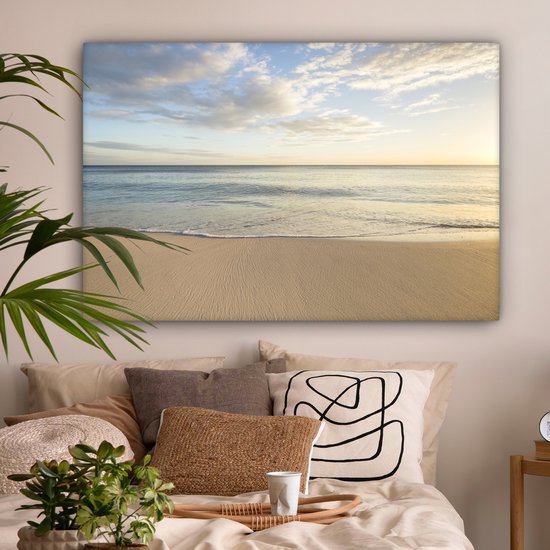 Peintures sur Toile Plage - Water - Nuages - 120x80 cm - Décoration murale