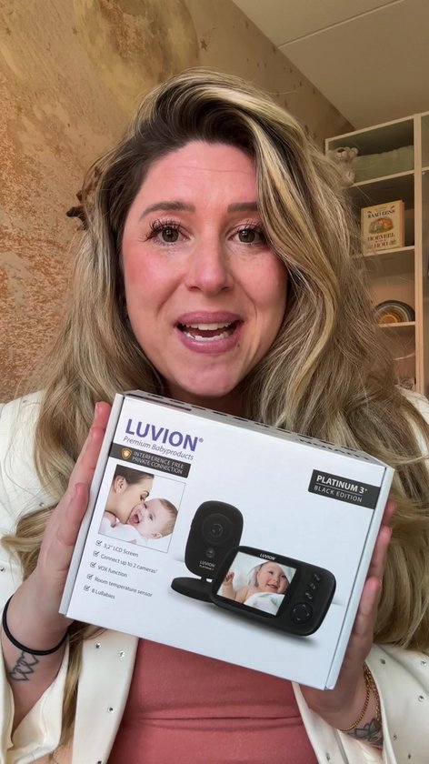 LUVION® Platinum 3+ Black - Babyfoon met Camera - Uitbreidbaar tot 2 Baby Camera's - Premium Baby Monitor
