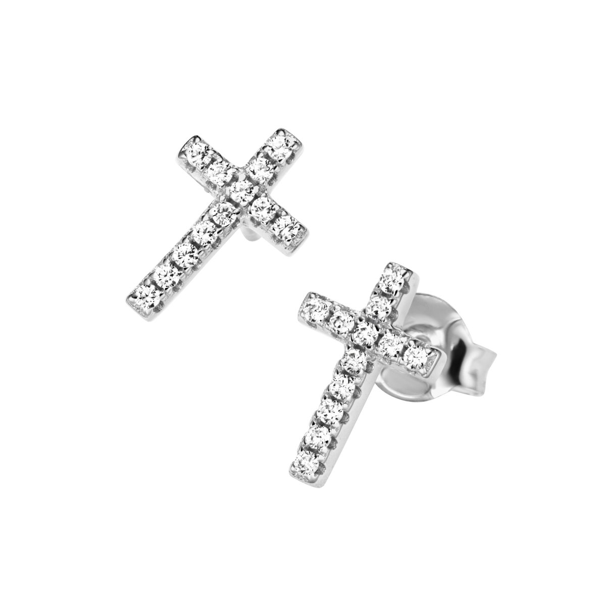 Giorgio Martello oorstekers 925/- zilver gerhodineerd, oxideren niet.