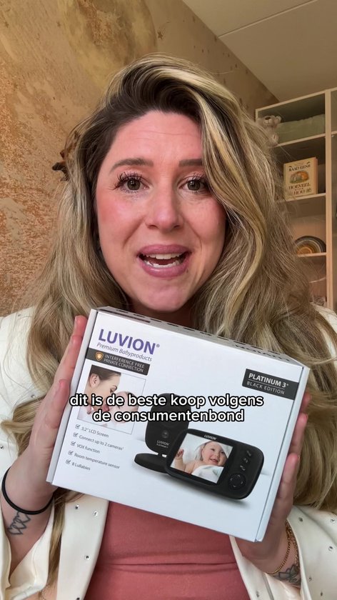 LUVION® Platinum 3+ - Babyfoon met Camera - Uitbreidbaar tot 2 Baby Camera's - Premium Baby Monitor