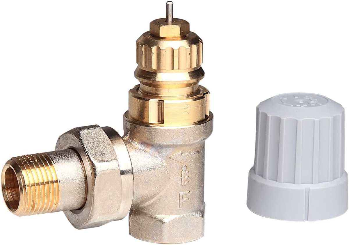 Thermostaatventiel 3/8 inch voor radiatoren - Grijs