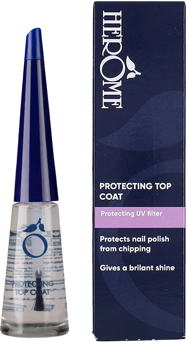 Bol.com Herome Beschermende Topcoat - Protecting Top Coat - Nagellak blijft langer zitten - een beschermlaag  welke de kleur van... aanbieding