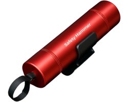 Nextora - Veiligheidshamer - Noodhamer - 2 in 1 Safety Hammer - Gordelsnijder - Autohamer - Inclusief Testglas en Plakhouder - Rood