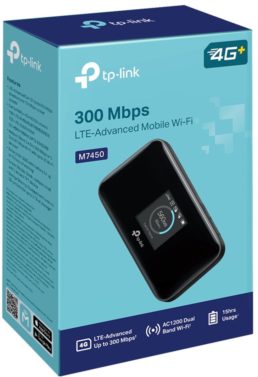 TP-Link M7450 - MiFi Router - Dual-Band - 1-pack – foto 5