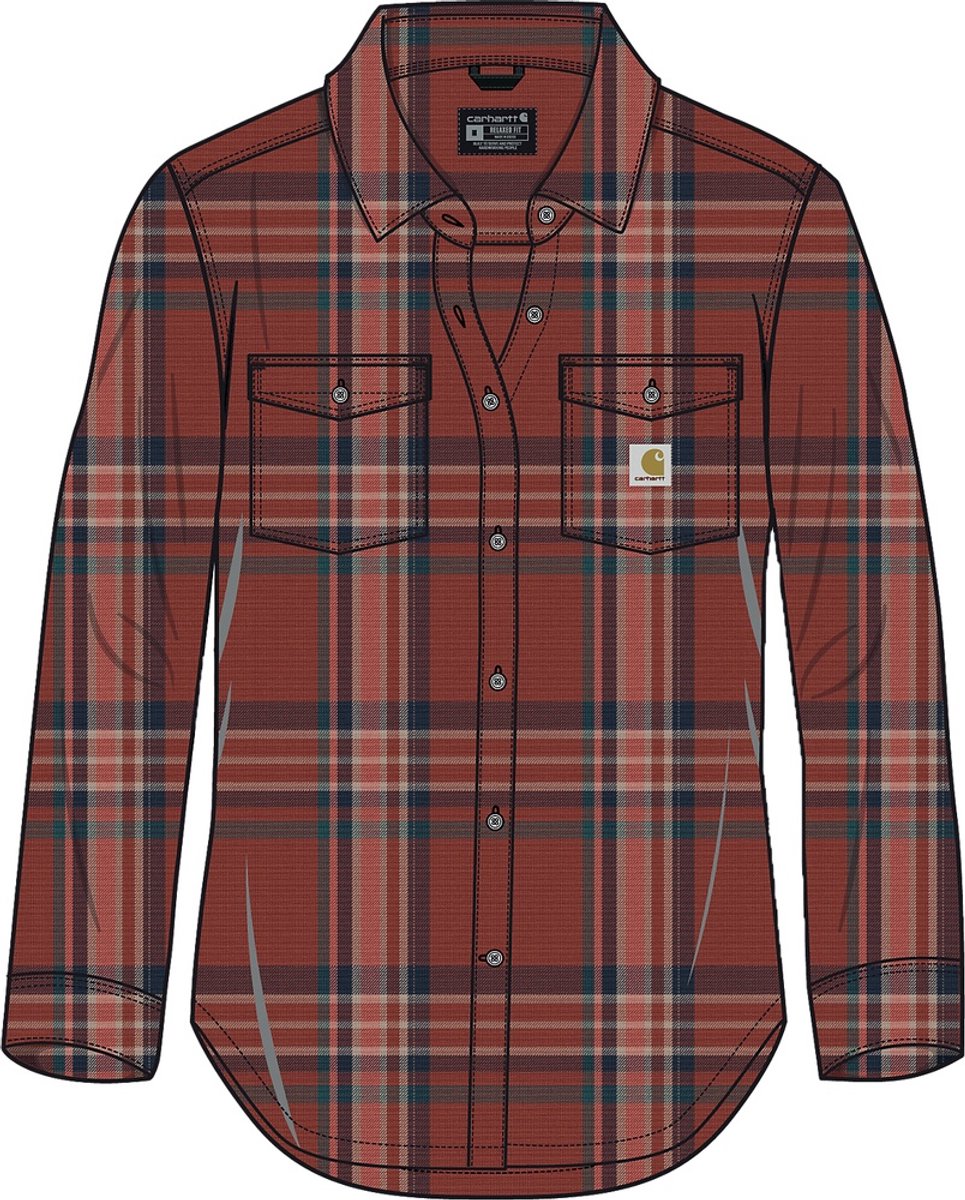 Carhartt Damesoverhemd Fiber Series L/S flanellen overhemd 107135